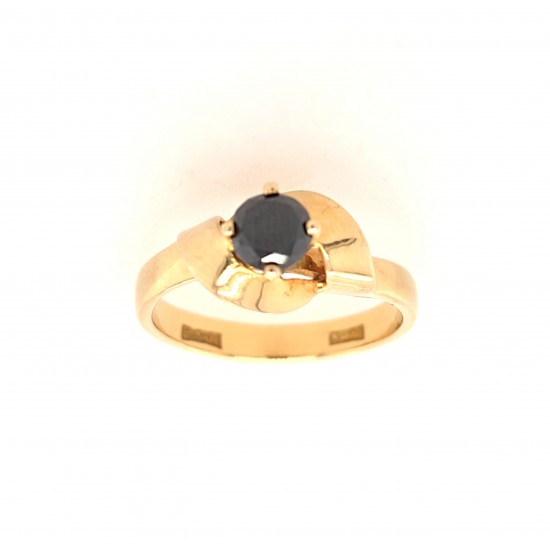 Pre Owned 18ct Black Diamond Ring ZX646 Pre Owned 18ct Black Diamond Ring ZX646